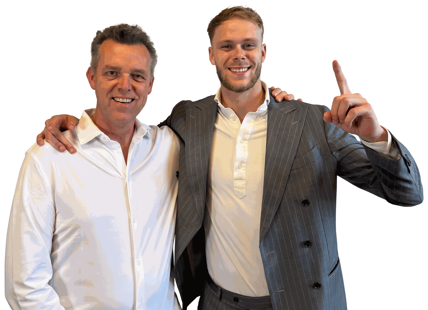 Remco en Julian Konings, vader en zoon